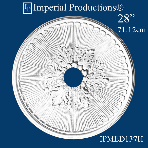 IPMED137H-POL Ceiling Medallion 28" (71.12cm) ArchPolymer