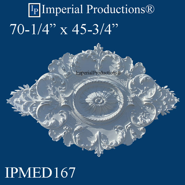 IPMED167-POL Victorian Medallion 70-1/4" x 45-3/4" ArchPolymer, Add to Cart for Shipping costs or Free Depot Pickup