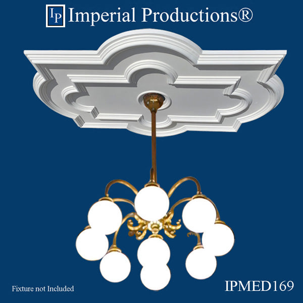 IPMED169 Medallion with Chandelier not included