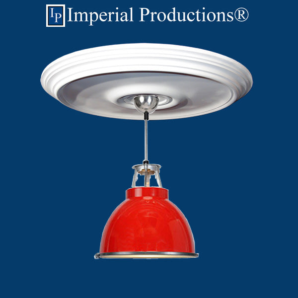 IPMED504 ceiling medallion with light fixture (not included)