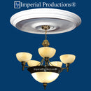 IPMED504 ceiling medallion with light fixture (not included)