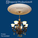 IPMED505 ceiling medallion with light fixture (not included) 