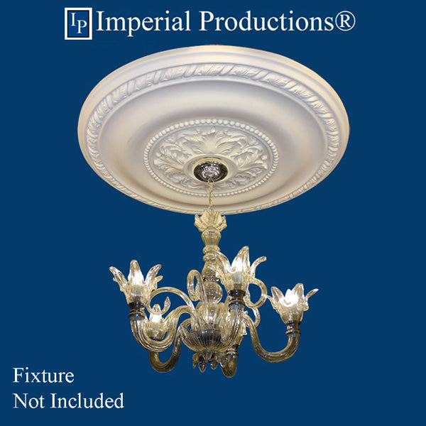 IPMED507 Medallion shown with chandelier