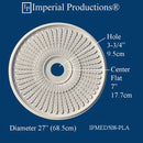 IPMED508-GRG Federal Medallion 27" (68.58cm) GRG-NeoPlaster