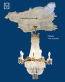 IPMED517 medallion shown with Opera Chandelier (not included)