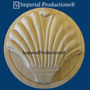 IPMRD2009 round rosette hand carved from Hard Maple