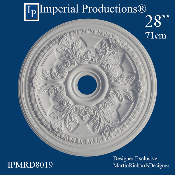 IPMRD8019-POL Acanthus Ceiling Medallion 28" (71cm) ArchPolymer