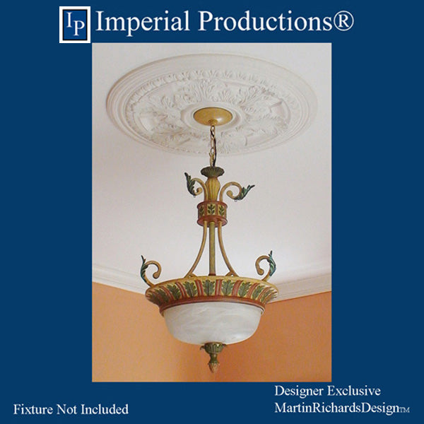 IPMRD8019 ceiling medallion shown with chandelier not included