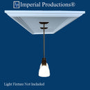 IPMRD8050H-POL Modern Medallion 54-7/16" x 24-1/2" (138.2 x 62.2cm) ArchPolymer