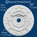 IPNP1007 medallion 28 inch