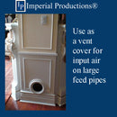 IPNP1015H-POL Colonial Medallion 9-11/16" (24.6cm) ArchPolymer