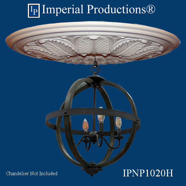 IPNP1020 medallion with chandelier not included