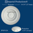 IPNP1024 Medallion sizes