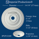 IPNP1024H medallion 14-3/4"