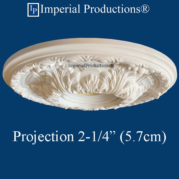 IPNP1026-POL Acanthus Medallion 19" ArchPolymer, Add to Cart for Shipping or Free Depot PIckup