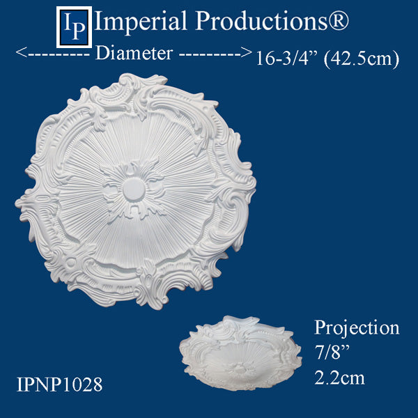IPNP1028-POL Medallion 16-3/4" (42.54cm) ArchPolymer