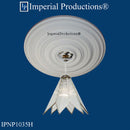 IPNP1035H medallion with chandelier