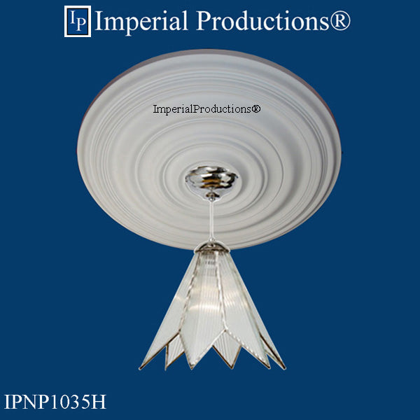 IPNP1035H medallion with chandelier