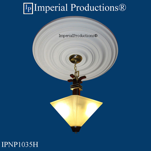 IPNP1035H medallion with chandelier not included