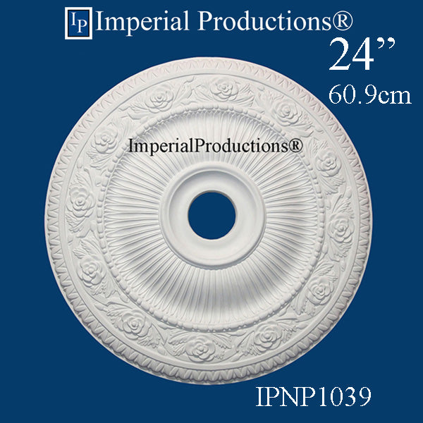 IPNP1039-POL Art Nouveau Medallion 24" (60.9cm) ArchPolymer, Add to Cart for Shipping or Free Depot Pickup