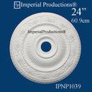 IPNP1039H-POL Art Nouveau Medallion 24" (60.9cm) ArchPolymer