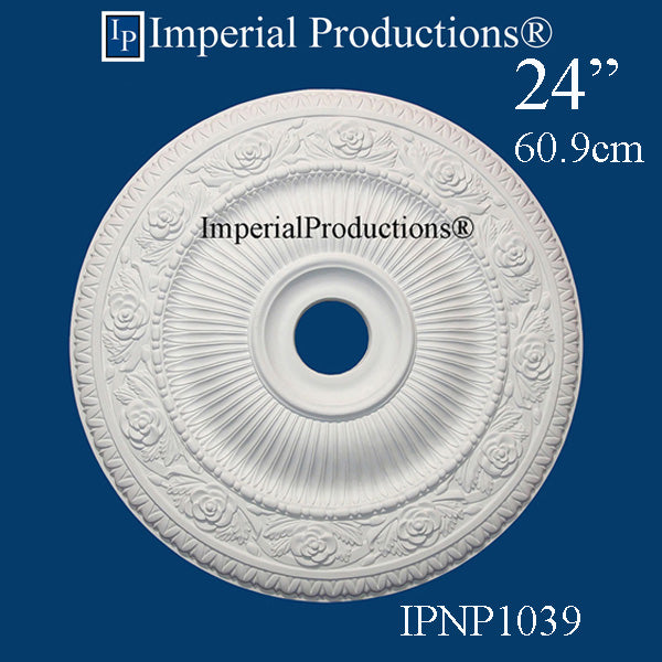 IPNP1039H-POL Art Nouveau Ceiling Medallion 24" (60.9cm) ArchPolymer