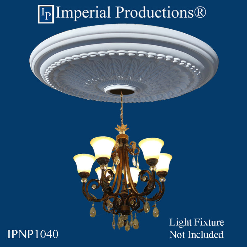 IPNP1040 medallion with light fixture