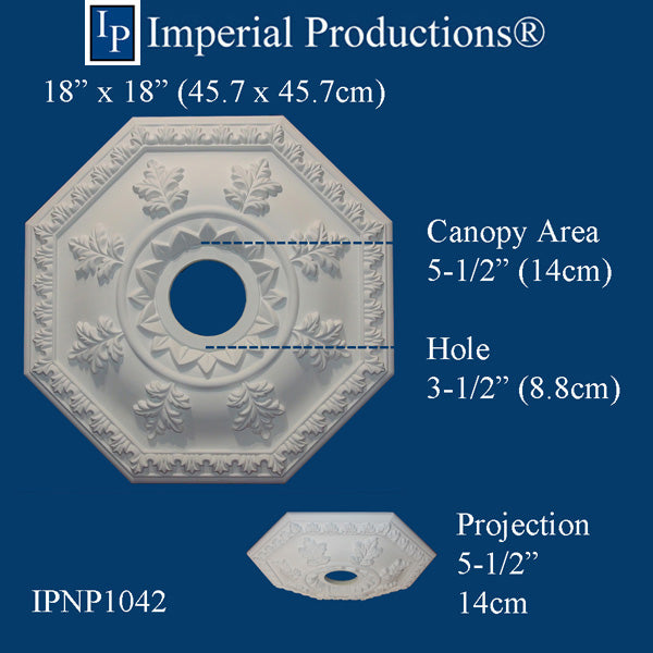 IPNP1042 octagon medallion drawing