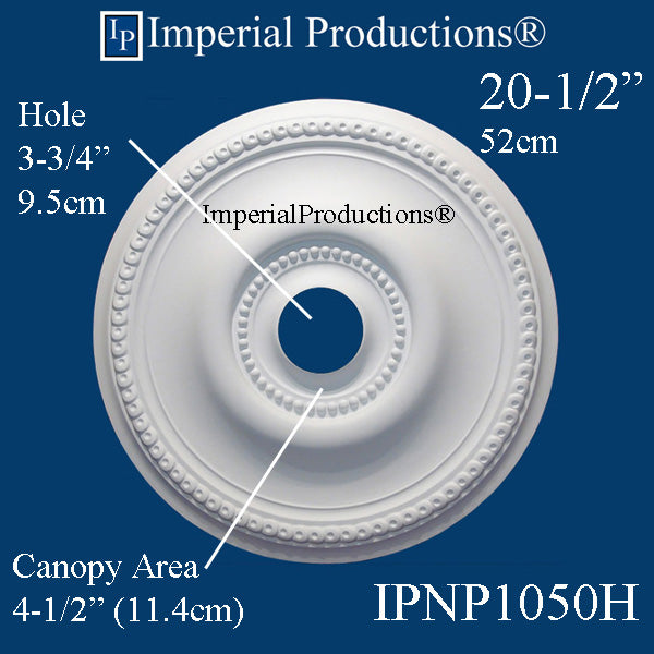 IPNP1050H-POL Federal Ceiling Medallion 20-1/2" (52cm)