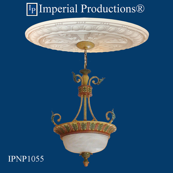 IPNP1055 medallion shown with chandelier not included