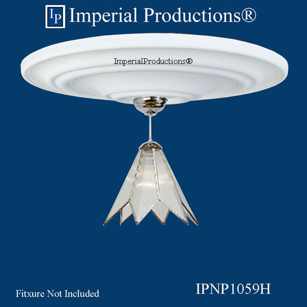 IPNP1059H medallion with chandelier not included