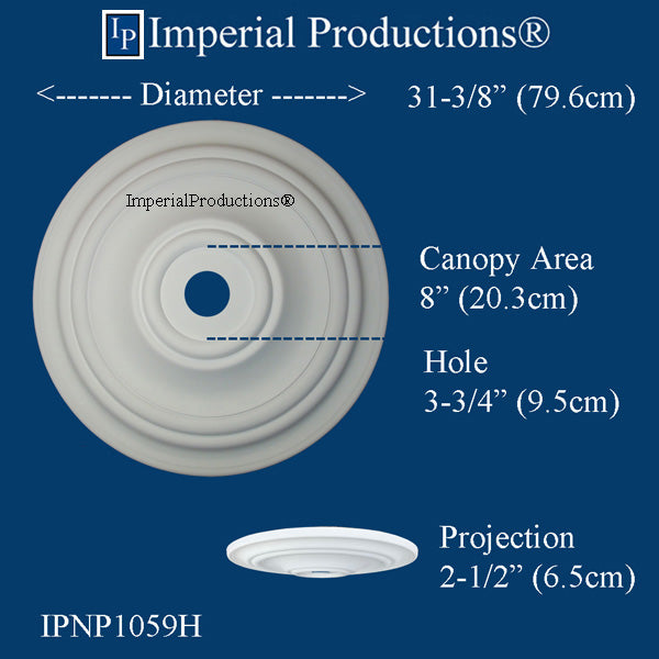 IPNP1059H ceiling medallion drawing