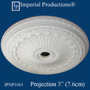 IPNP1063 ceiling medallion Federal style