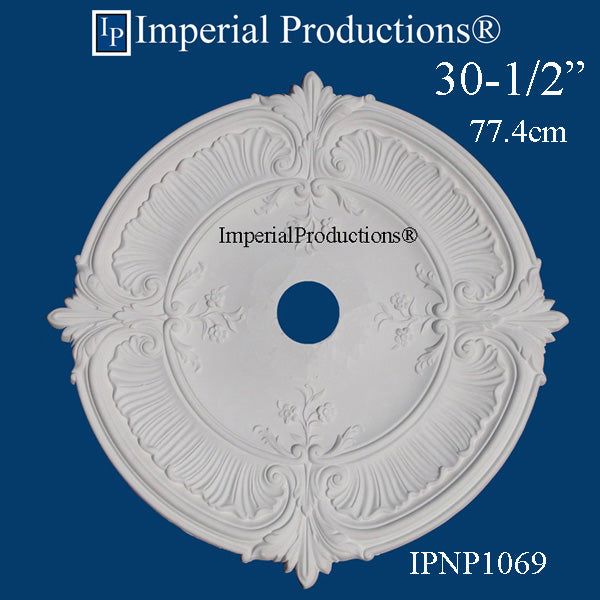 IPNP1069-POL Ceiling Medallion 30-1/2" (77.4cm) ArchPolymer