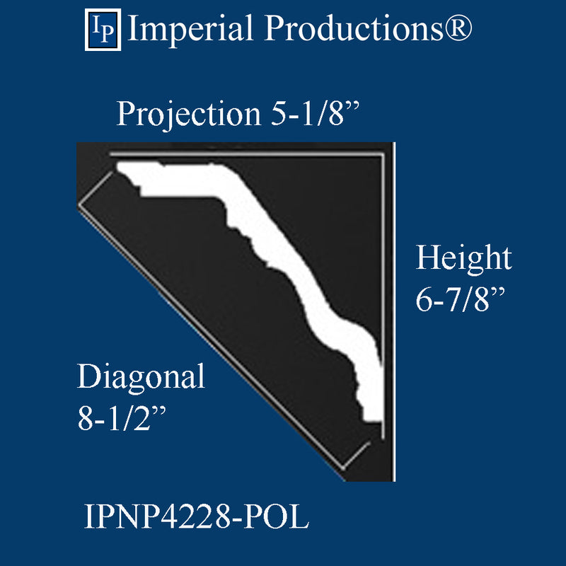 IPNP4228-POL Crown 6-7/8" High - Pack 1