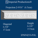 IPNP4253-POL 1 Length Crown 6-1/4" High (sale US$4.52/FT)