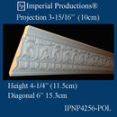 IPNP4256-POL-PK6 Classical Crown 4-1/4" High Pack of 6