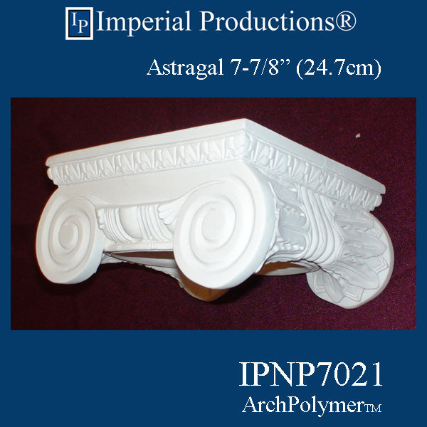 IPNP7021-POL Roman Ionic Capital Bottom Astragal 7-7/8"