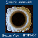 IPNP7030-POL Roman Corinthian Capital Bottom Circle 6-1/4", Sold in Packs of 2