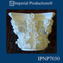 IPNP7030-POL Roman Corinthian Capital Bottom Circle 6-1/4", Sold in Packs of 2