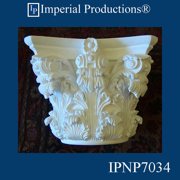 IPNP7034-POL Corinthian Capital Bottom Circle 5"