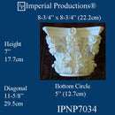 IPNP7034-POL Corinthian Capital Bottom Circle 5"