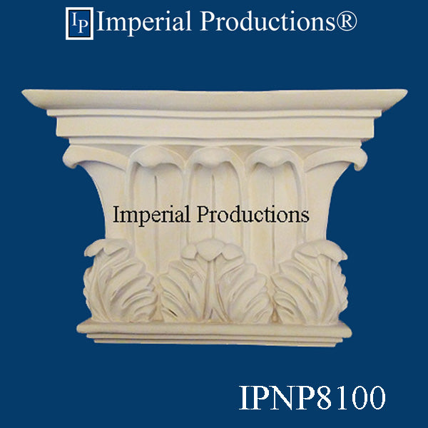 IPNP8100-POL Temple Winds Pilaster Capital ArchPolymer