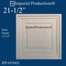 IPPAN5001-POL Modern Square Panel 21-1/2 x 21-1/2 inches