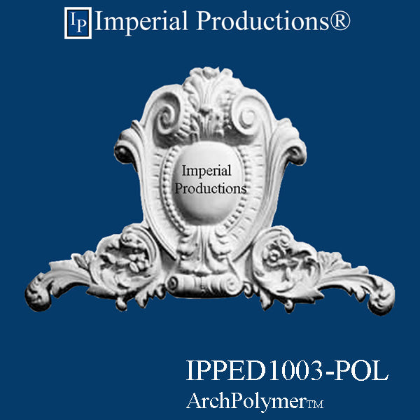 IPPED1003-POL Pediment ArchPolymer 24 inch Wide