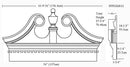 IPPED2812 Ramshead Pediment