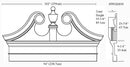 IPPED2850 Ramshead Pediment