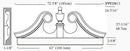 IPPED813-POL Ramshead Pediment Bottom Fascia 63 inches