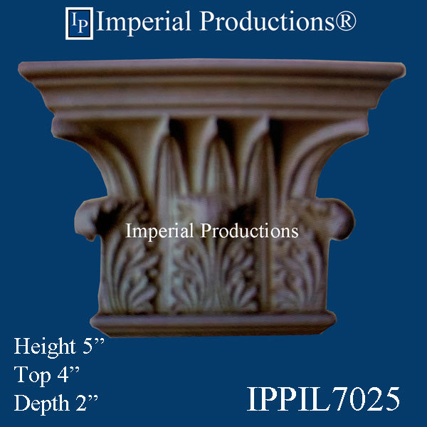 IPPIL7025-POL Temple Winds Pilaster Capital ArchPolymer