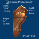 IPUP257-CHR Biedermeier Scroll Corbel Cherry
